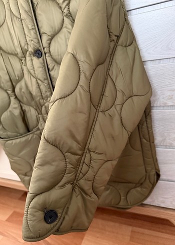 Mango haki kapitone mont - Görsel 3