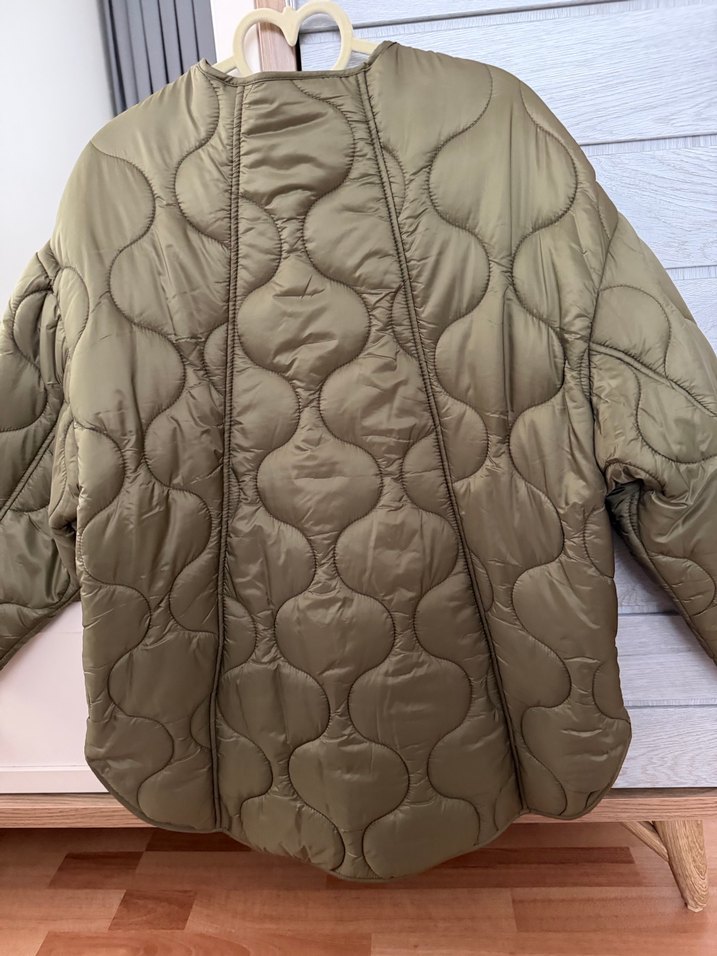 Mango haki kapitone mont - Görsel 2