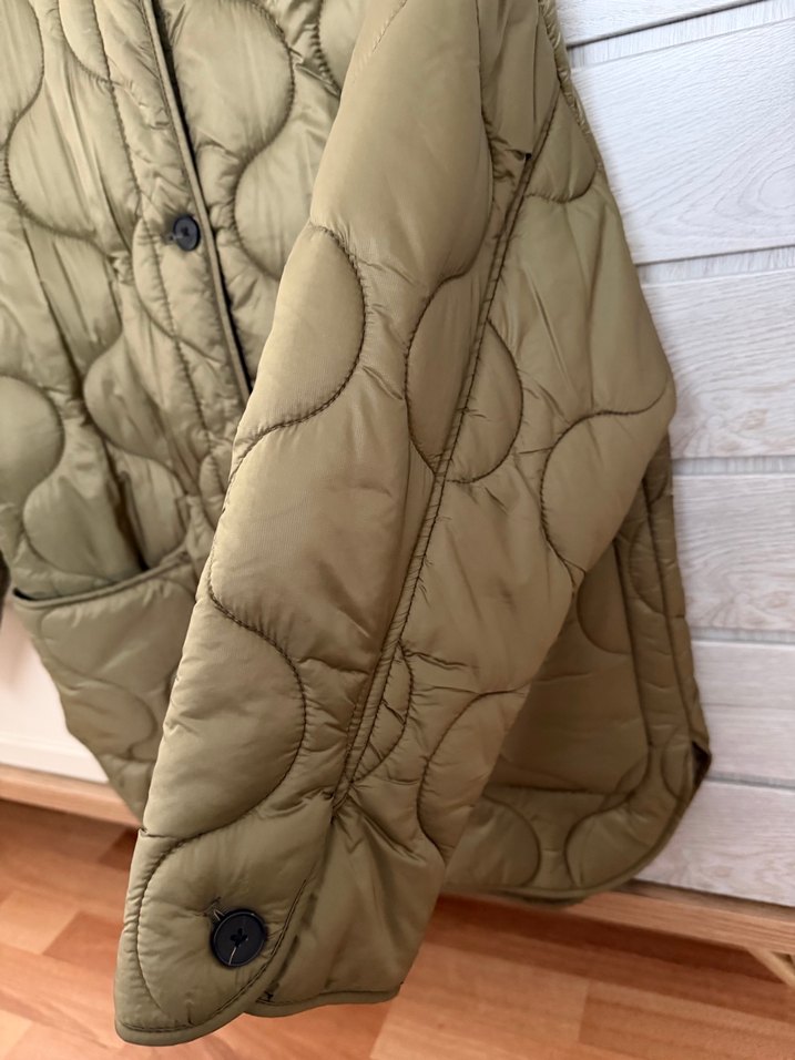 Mango haki kapitone mont - Görsel 3