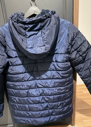Erkek Çocuk Lacivert Kapüşonlu Fermuarlı Ceket - Görsel 2