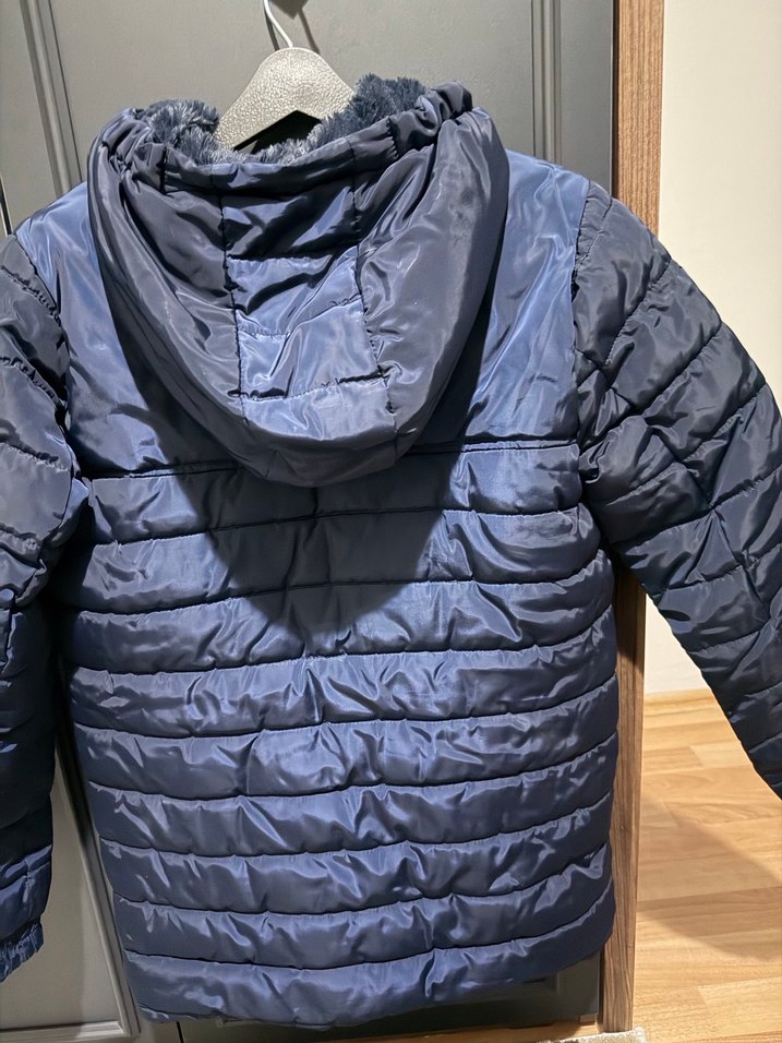 Erkek Çocuk Lacivert Kapüşonlu Fermuarlı Ceket - Görsel 2