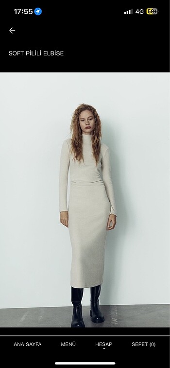 Zara triko elbise