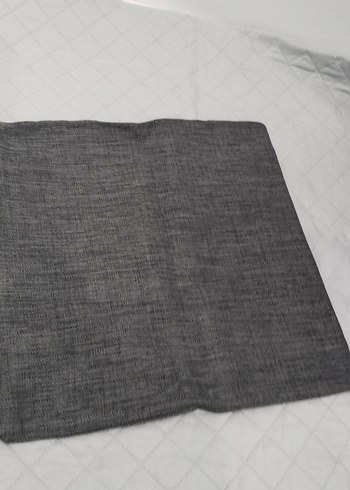 Gri Modern Düz kırlent kılıfı - Görsel 4