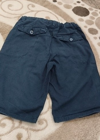 Erkek Çocuk Geniş Kesim Mavi Denim Şort - Görsel 3