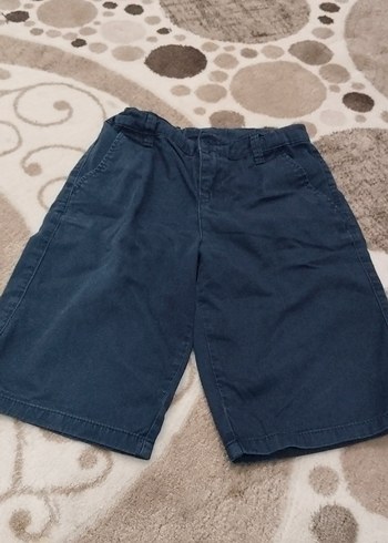 Erkek Çocuk Geniş Kesim Mavi Denim Şort - Görsel 2