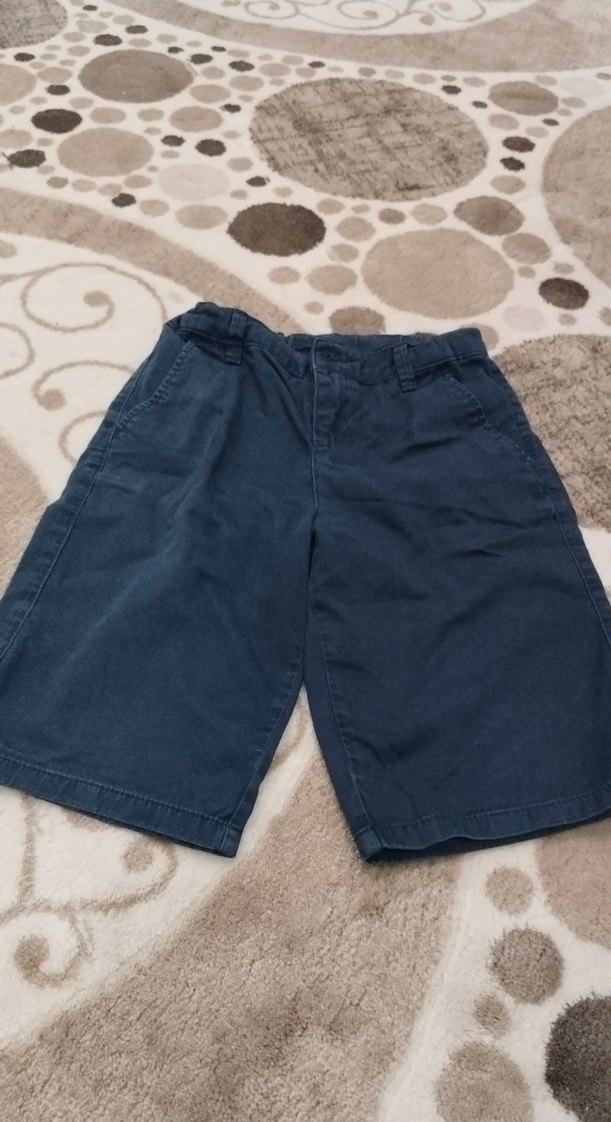 Erkek Çocuk Geniş Kesim Mavi Denim Şort - Görsel 2