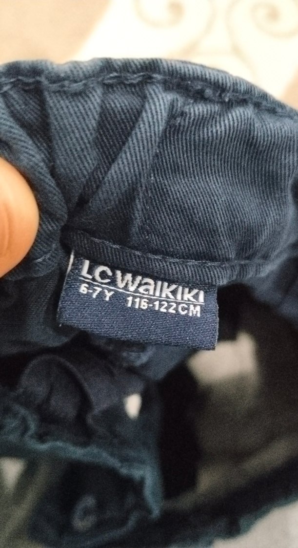 Erkek Çocuk Geniş Kesim Mavi Denim Şort - Görsel 4