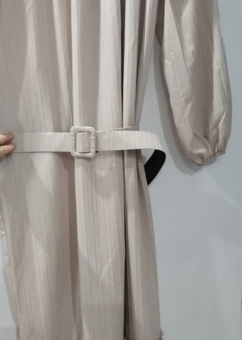 Bej Kadın Uzun Elbise Robalı - Görsel 5