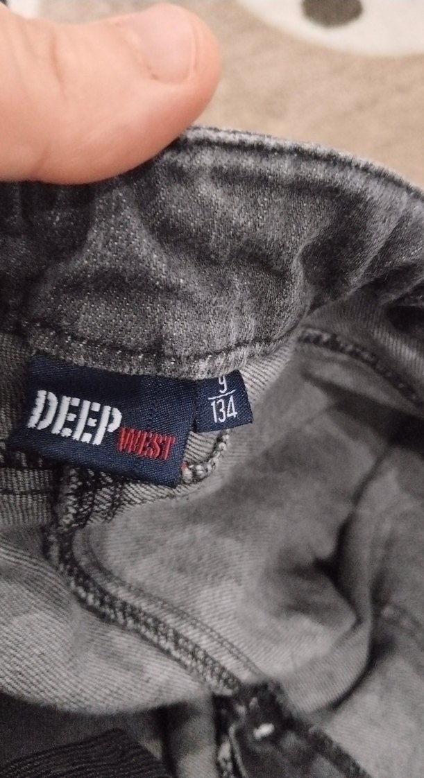 Kızlar için Gri Bol Kesim Denim şort - Görsel 3