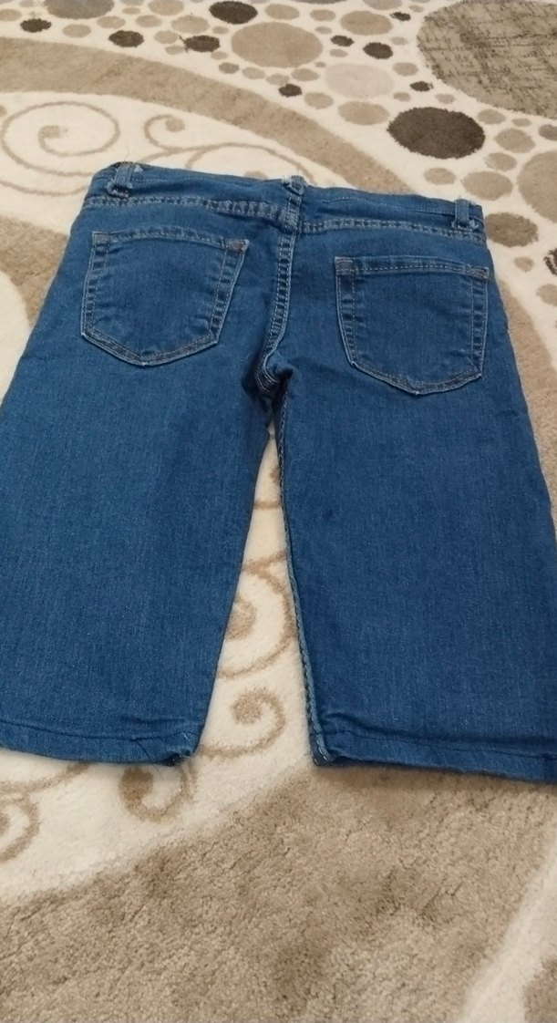 Erkek Çocuk Mavi Rahat Kesim Kot Şort - Görsel 2