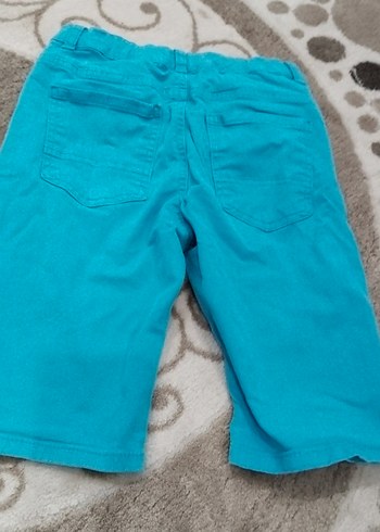 Erkek Çocuk Mavi Rahat kot Şort - Görsel 2