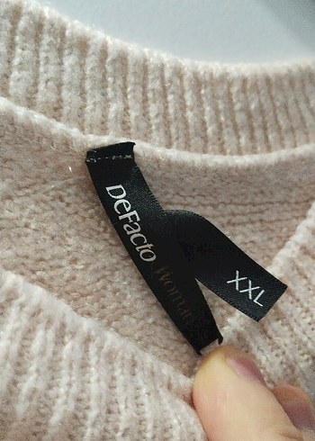 Nakışlı Bej Kadın Triko Kazak - Görsel 3