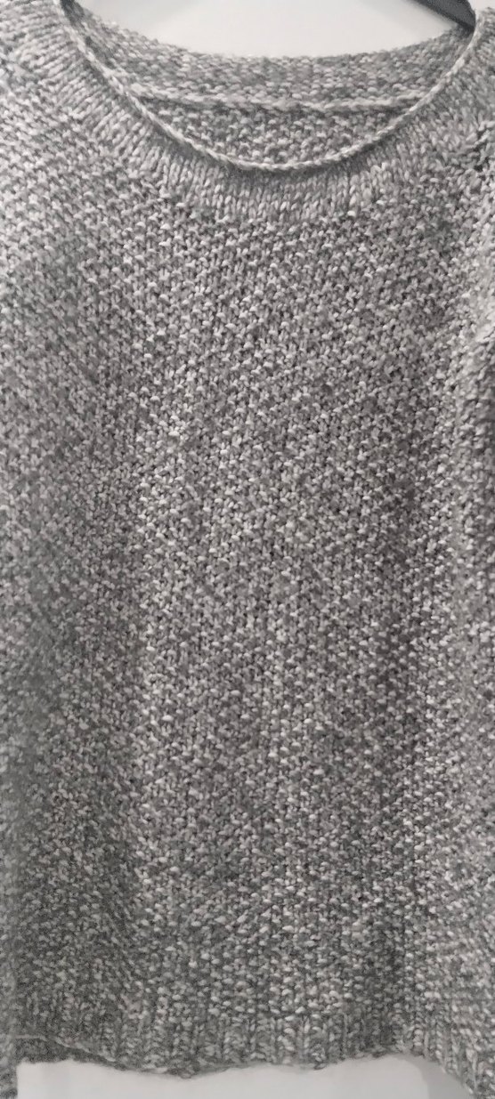 Gri Örgü Kadın Kazak Uzun Kollu - Görsel 2