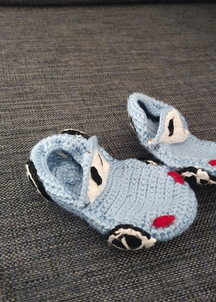 Çocuk el örgüsü patik  - Görsel 3
