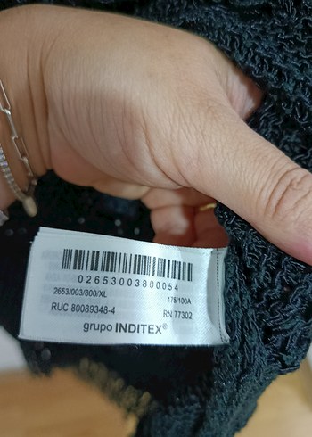 m Beden Siyah Örgü Mini Kadın Yelek