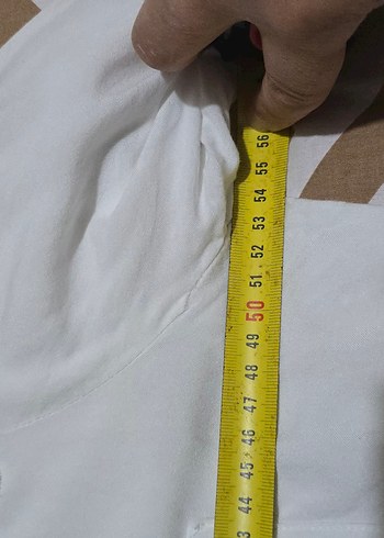 42 Beden beyaz Renk Düğmeli Beyaz Uzun Kollu Pamuklu Gömlek