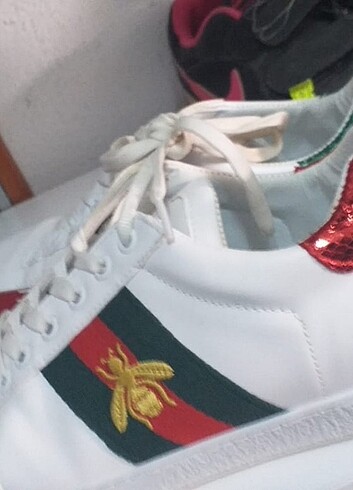 37 Beden beyaz Renk Gucci orjinal spor ayakkabi