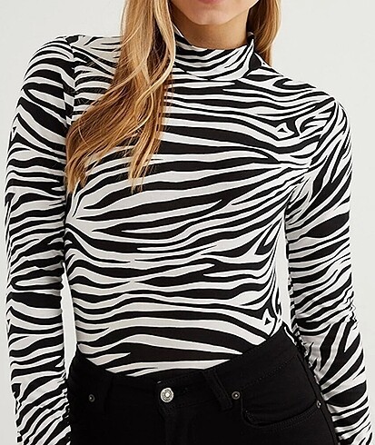Zebra desenli body