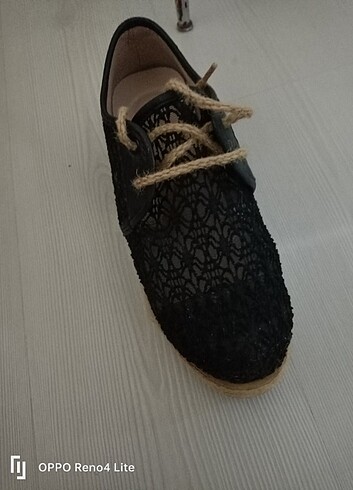 Diğer Dolgu topuk tül desen ayakkabı