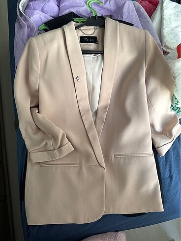 Pudra blazer ceket