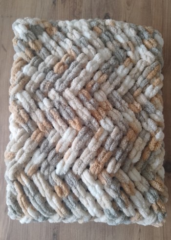 Pufy Örgü bebek Battaniyesi - Görsel 2