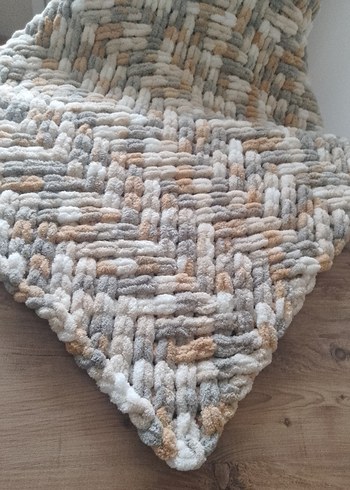 Pufy Örgü bebek Battaniyesi - Görsel 3