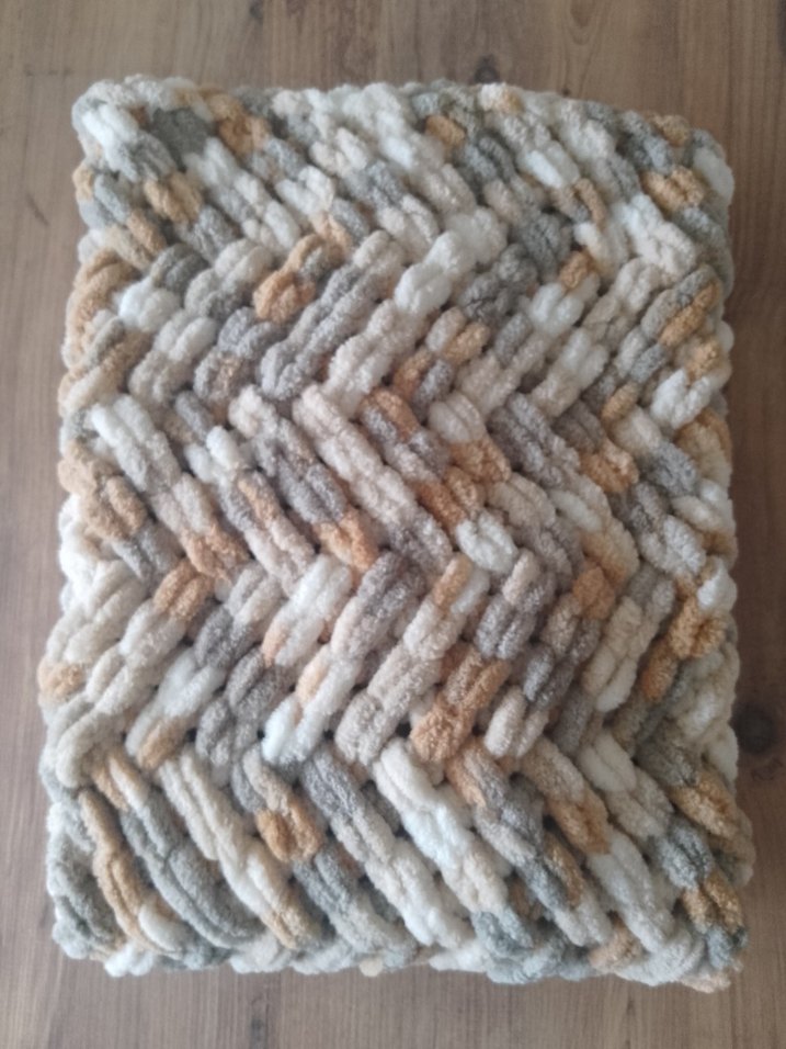 Pufy Örgü bebek Battaniyesi - Görsel 2