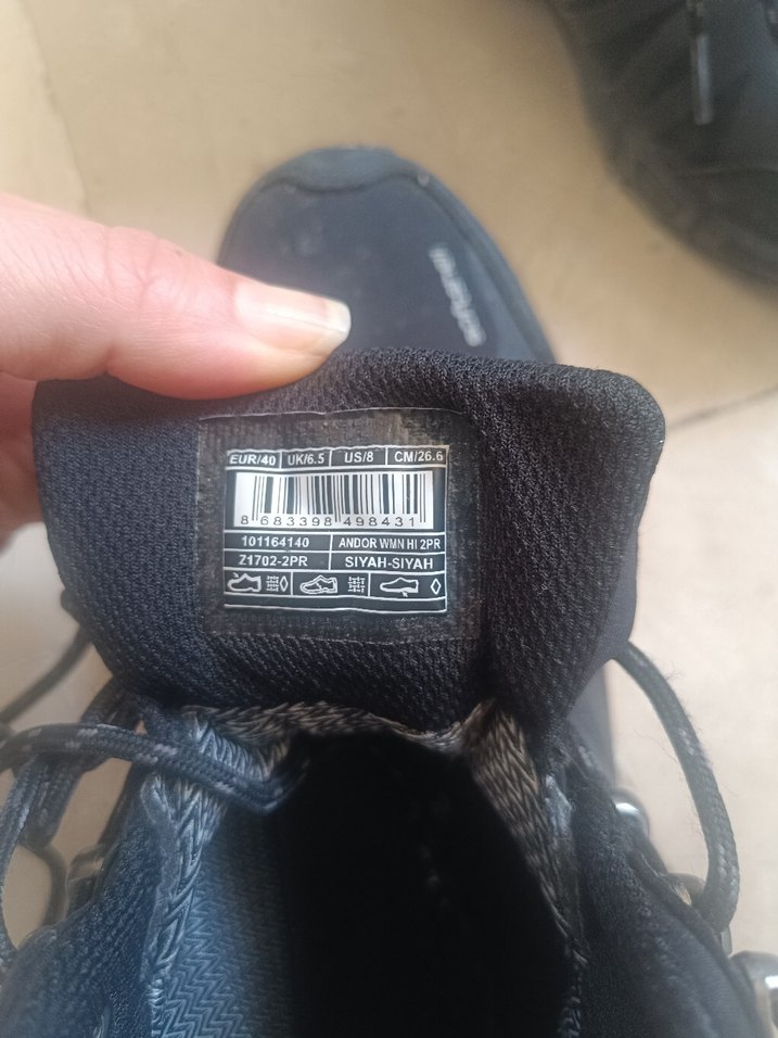 Siyah Bağcıklı Erkek Outdoor Bot - Görsel 4