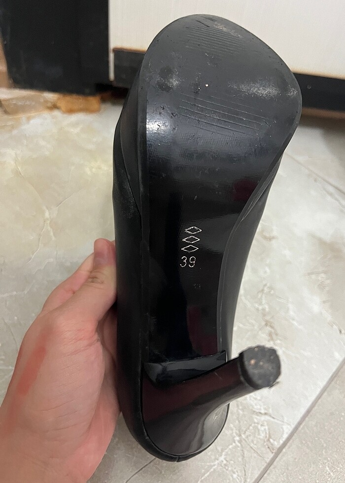 siyah deri ayakkabı - Görsel 4