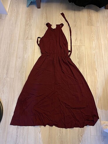 bordo elbise