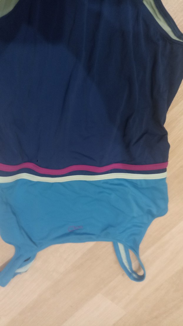 Kadın Mavi İnce Askılı Mayo - Görsel 2