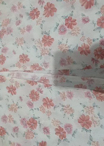 Pembe Çiçek Desenli Uzun Kadın Elbise - Görsel 2