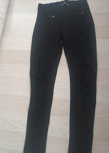 Gri Midi Kadın Tayt - Görsel 3