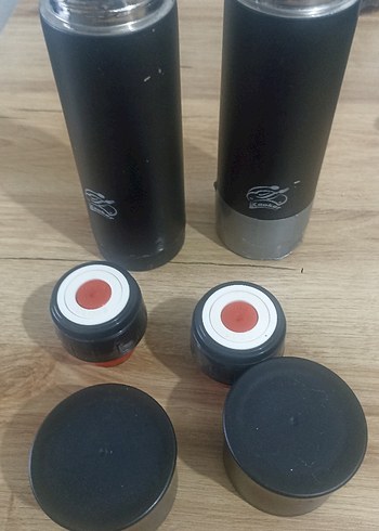 Siyah Çocuk Termos Şişeleri Seti - Görsel 2