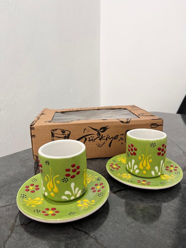 2'li Khaki Renkli Fincan Takımı - Görsel 2