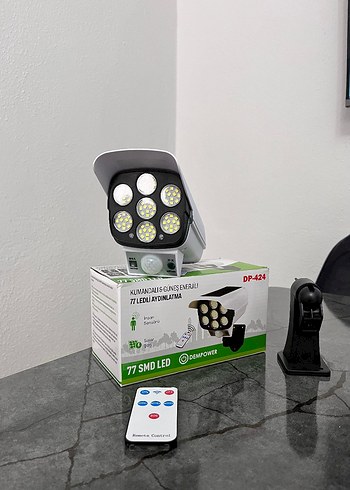 77 SMD LED Kumandalı Güneş Enerjili Aydınlatma - Görsel 2