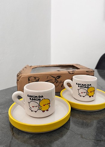 Sarı 2'li Fincan Takımı - Görsel 2