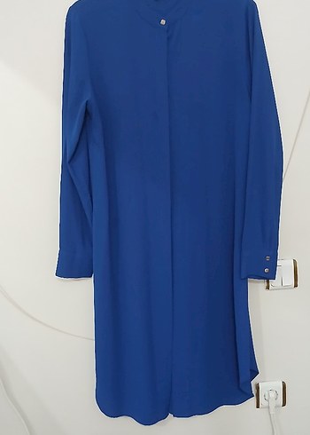 Mavi Uzun Kollu Kadın Tunik - Görsel 3