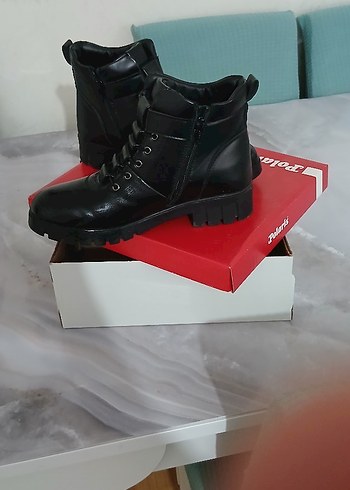 Polaris Siyah Dolgu Topuklu Kadın Bot - Görsel 3