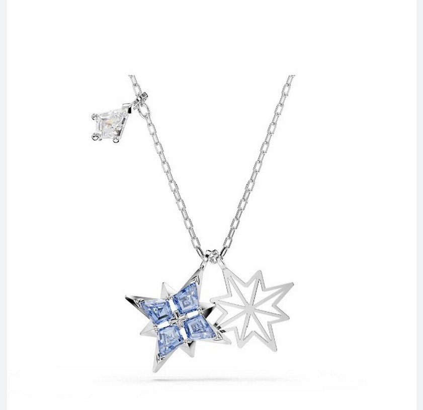 Symbolica Mavi Yıldızlı Rodyum Kolye - Görsel 3