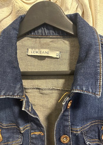 Kadın Mavi Denim Düğmeli Ceket - Görsel 4