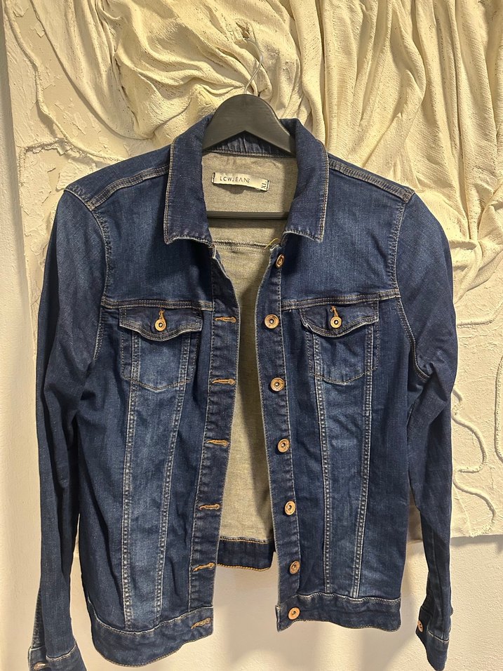 Kadın Mavi Denim Düğmeli Ceket - Görsel 5