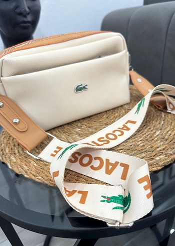 Bej Deri Kadın Çapraz Çanta - Görsel 3