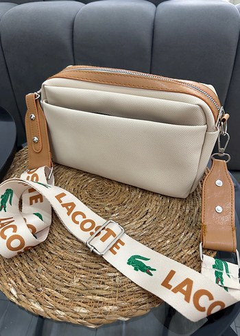 Bej Deri Kadın Çapraz Çanta - Görsel 5