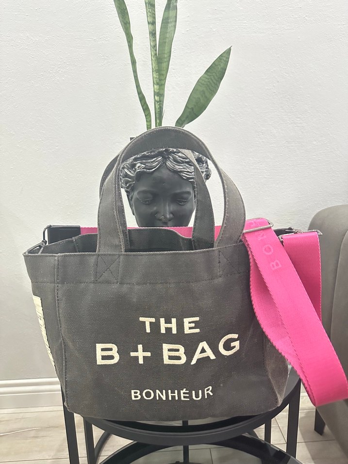 Pembe Baskılı Kadın Omuz Çantası - Görsel 4