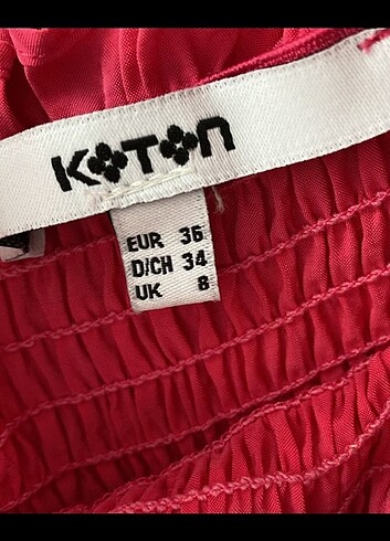 36 Beden pembe Renk Elbise (koton)