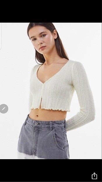 Bershka tüylü crop
