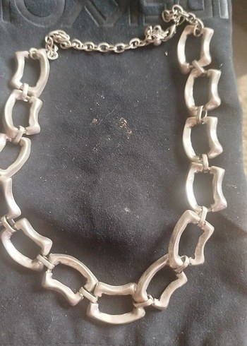American Vintage Altin Renkli Zincir Detayli Midi Kolye