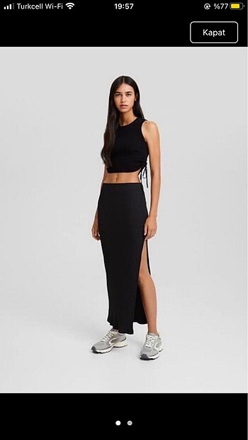 Bershka fitilli etek