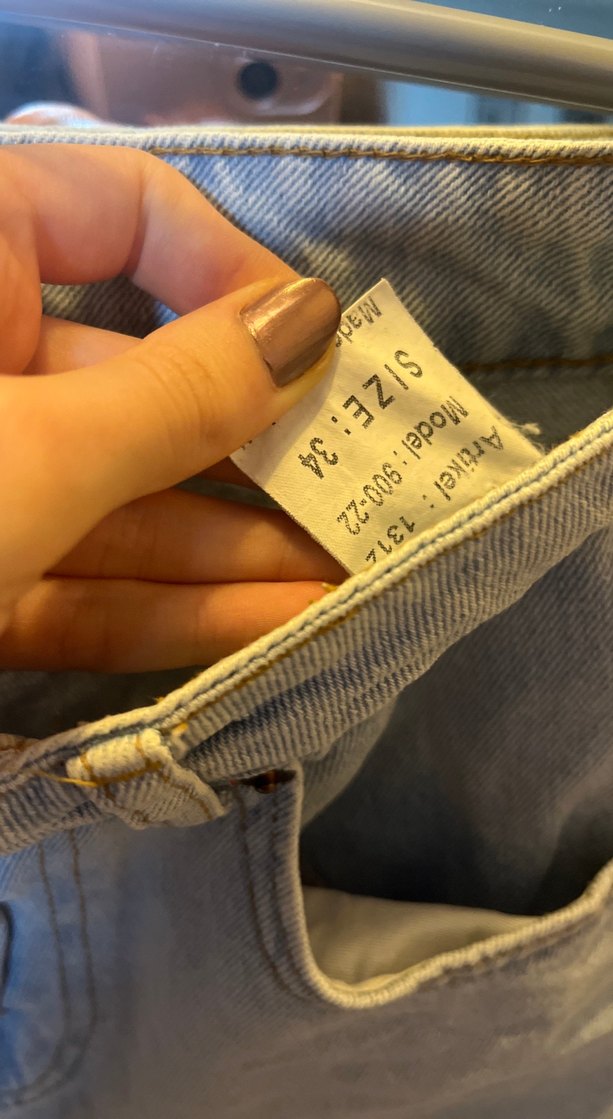 Kadın Gri Denim Mini Şort - Görsel 2